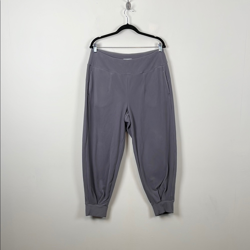 FLX Fleece Women's XL Barrel Leg 2 Pocket Soft Purple Sweatpants Jogger Pants
